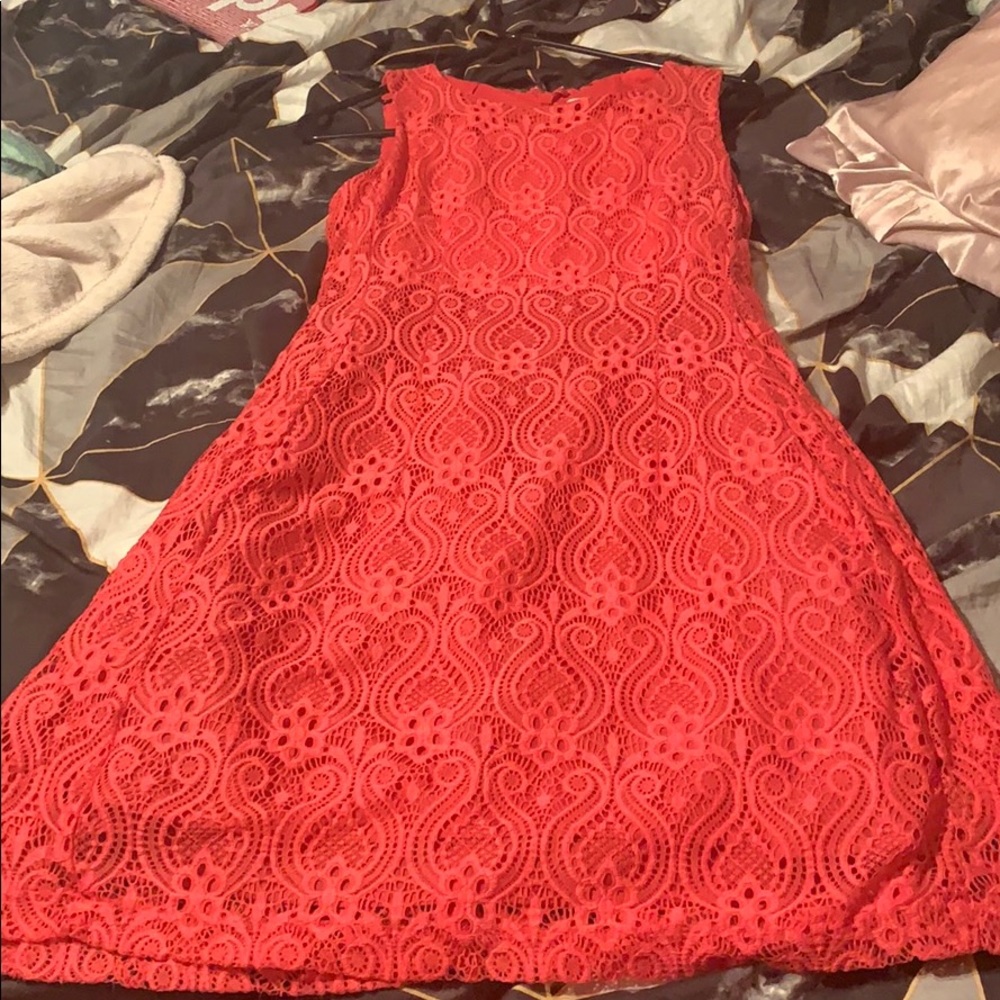Eva Mendez hot pink NY& C dress